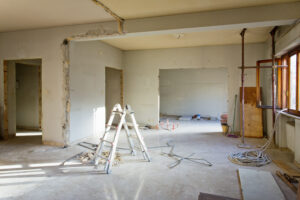 Destruction et reconstruction intérieur maison