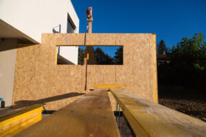 Construction extension ossature bois