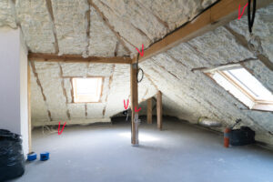 Isolation des combles d'une maison