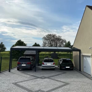 carport solaire autoporté 2 pentes