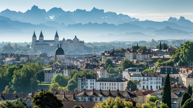 Ville de Pau, dans les Pyrénées-Atlantiques