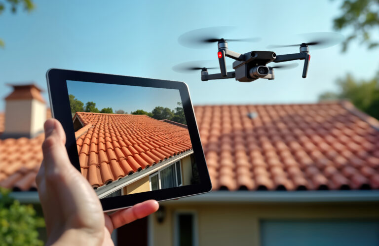 Diagnostic état toiture avec drone
