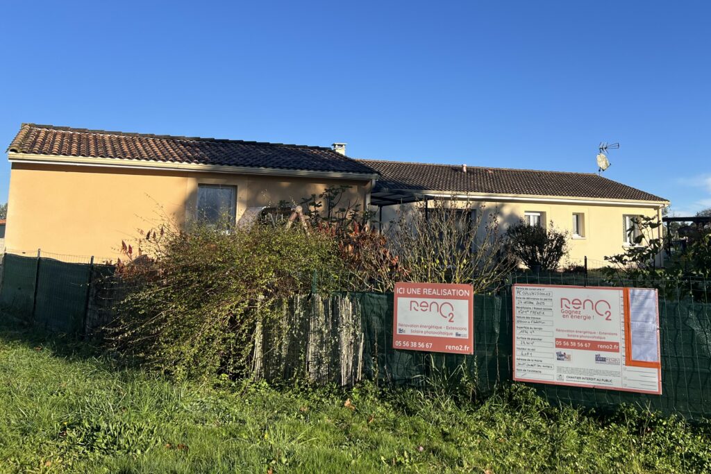 Préparation chantier agrandissement maison en Dordogne